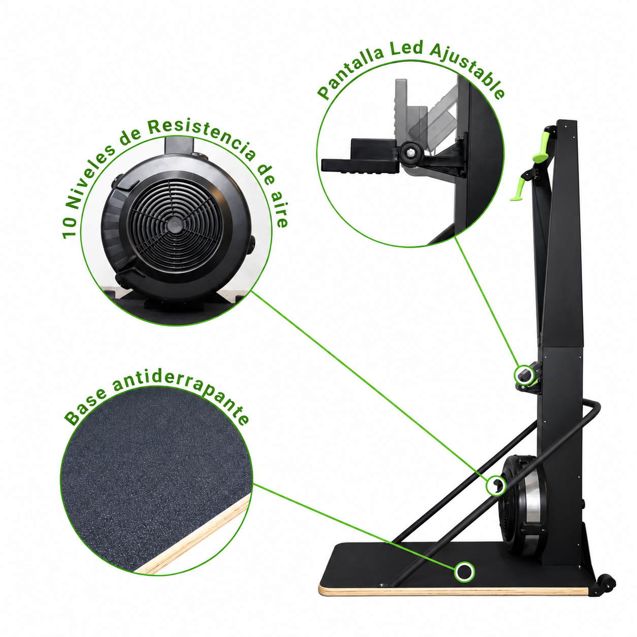 Air Ski Erg 2.0 – resistencia de aire y magnetica